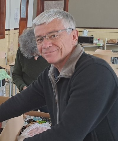 Denis Riaud accompagné de son épouse Blandine