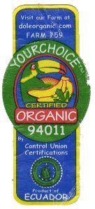 yourchoice certified organic 94011 visit our farm at doleorganic.com farm 759 by control union certifications product of ecuador