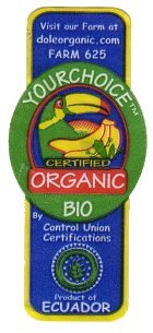 yourchoice certified organic bio visit our farm at doleorganic.com farm 625 by control union certifications product of ecuador
