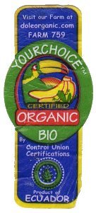 yourchoice certified organic bio visit our farm at doleorganic.com farm 759 by control union certifications product of ecuador