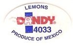 dandy lemons 4033 produce of mexico