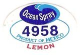 ocean spray 4958 product of mexico lemon