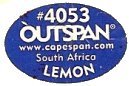 outspan #4053 www.capespan.com south africa lemon