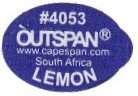 outspan #4053 www.capespan.com south africa lemon