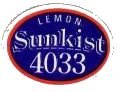 sunkist lemon 4033