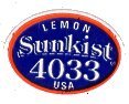 sunkist lemon 4033 usa