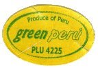 green peru produce of peru plu 4225