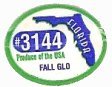 florida #3144 produce of usa fall glo