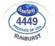 ocean spray #4449 produce of usa sunburst