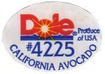dole #4225 california avocado produce of usa