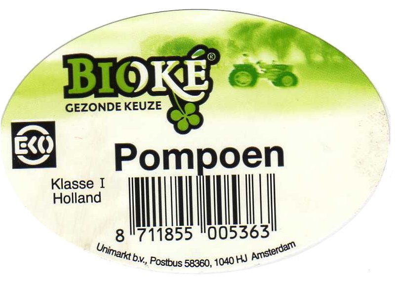 bioke gezonde keuze pompoen 8711855005363 klasse i holland