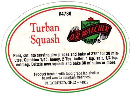 dr walcher farms turban squash #4780