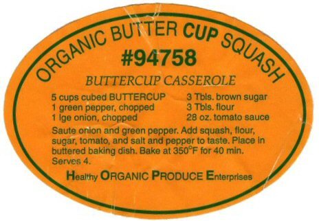 organic butter cup squash #94758