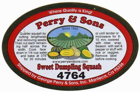 perry&sons 4764 sweet dumpling squash