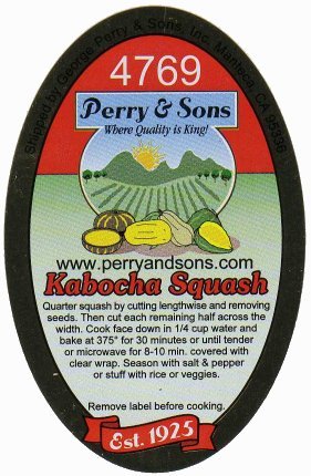 perry&sons 4769 kabocha squash
