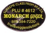 monarch ginger supreme class from brazil plu #4612 fruit&veggiesolutions