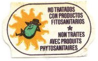 no tratados con productos fitosanitarios non traites avec produits phytosanitaires