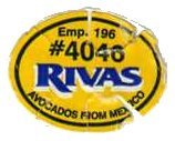 rivas emp. 196 #4046 avocados from mexico