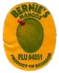 bernie s mangos plu #4051 product of ecuador