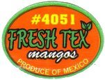 fresh tex #4051 mangos produce of mexico