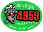 little bear brand 4959 produce of mexico distributed by j&d produce