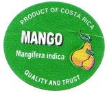 mangifera indica mango product of costa rica quality and trust