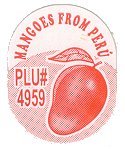 mangoes from peru plu #4959
