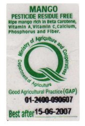 mango pesticide residue free