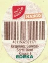 edeka gut & gunstig mango 4311532321171 ursprung: senegal sorte: kent klasse: l