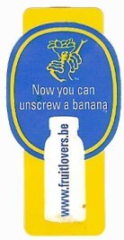 now you can unscrew a banana www.fruitlovers.be