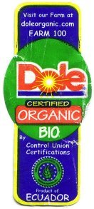 dole certified organic bio visit our farm at doleorganic.com farm 100 control union certifications product of ecuador
