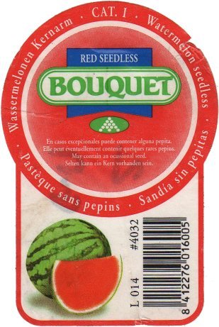 bouquet red seedless pasteque sans pepins l014 #4032 8412276016005