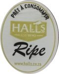 halls est 1890 pret a consommer ripe www.halls.co.za